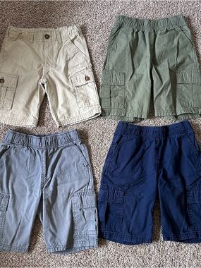 Boy’s Cargo Shorts - Olive, Khaki, Gray, Navy